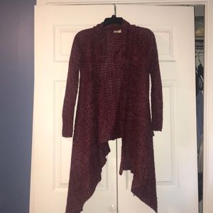 Maroon cardigan